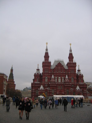 モスクワ　赤の広場　歴史博物館